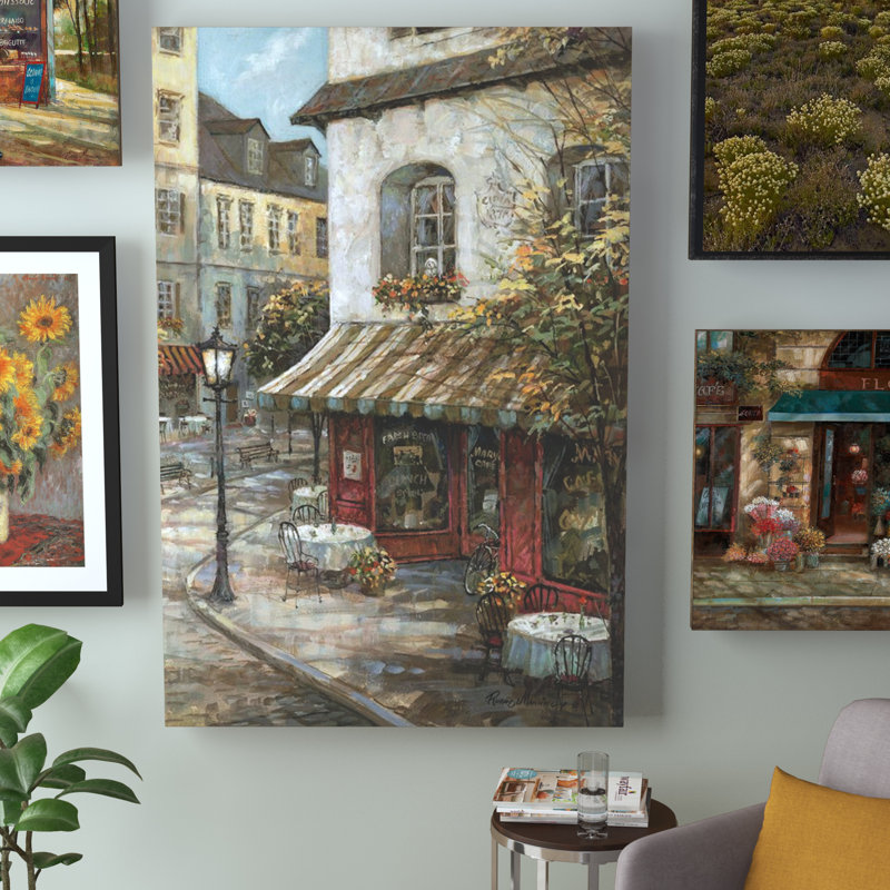 East Urban Home 'My Favourite Café' Painting Print on Canvas & Reviews